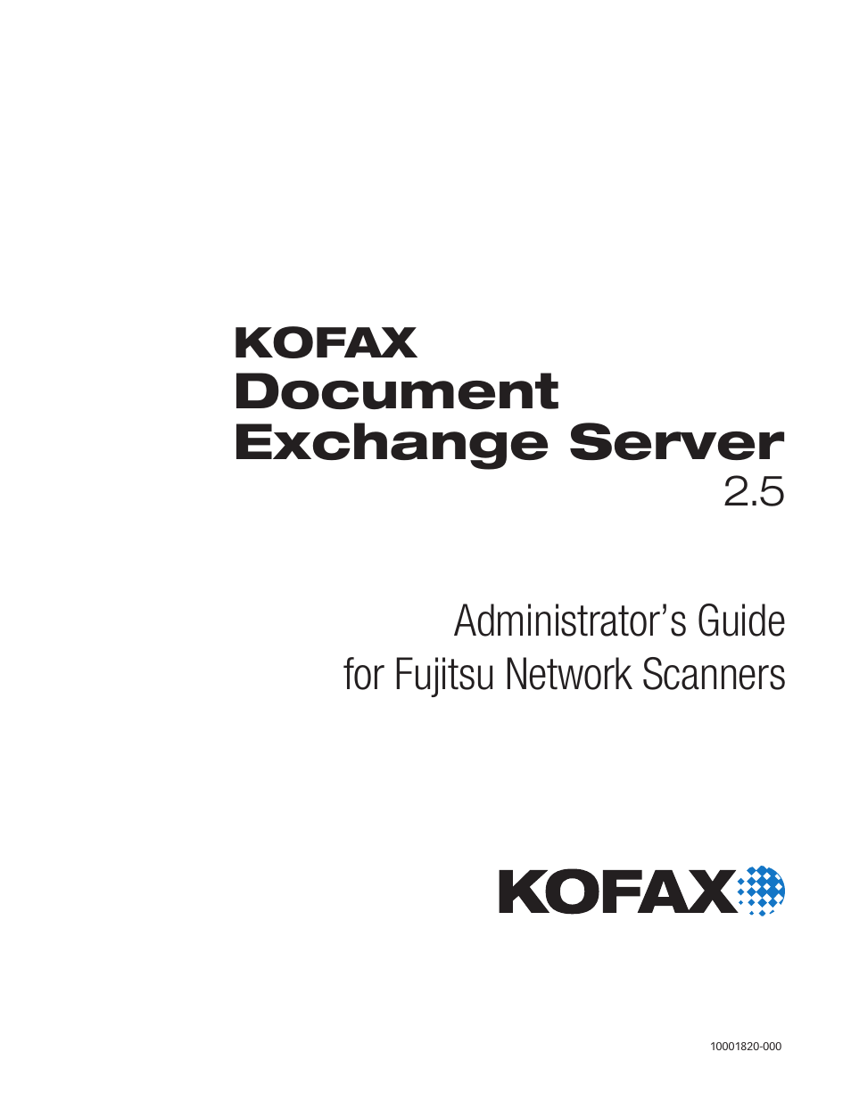 Kofax Document Exchange Server 2.5 User Manual | 12 pages