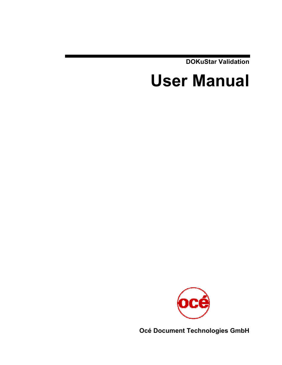 Kofax DOKuStar Validation User Manual | 24 pages