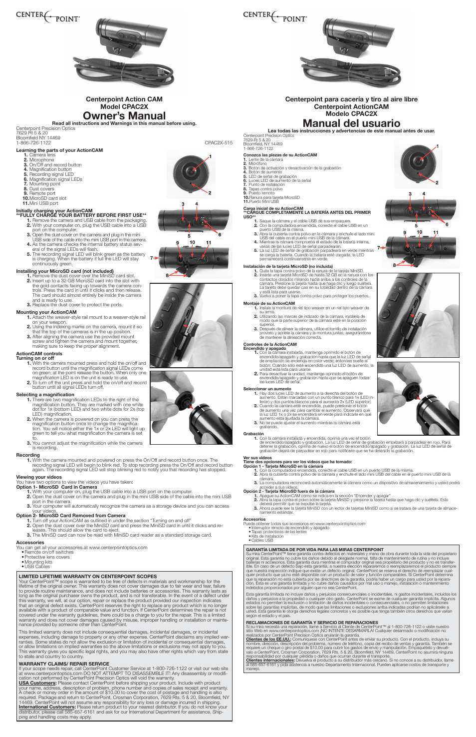 Crosman CPAC2X User Manual | 2 pages