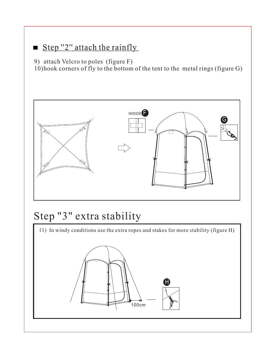 Step "3" extra stability | Giga Tent ST 001 User Manual | Page 3 / 8