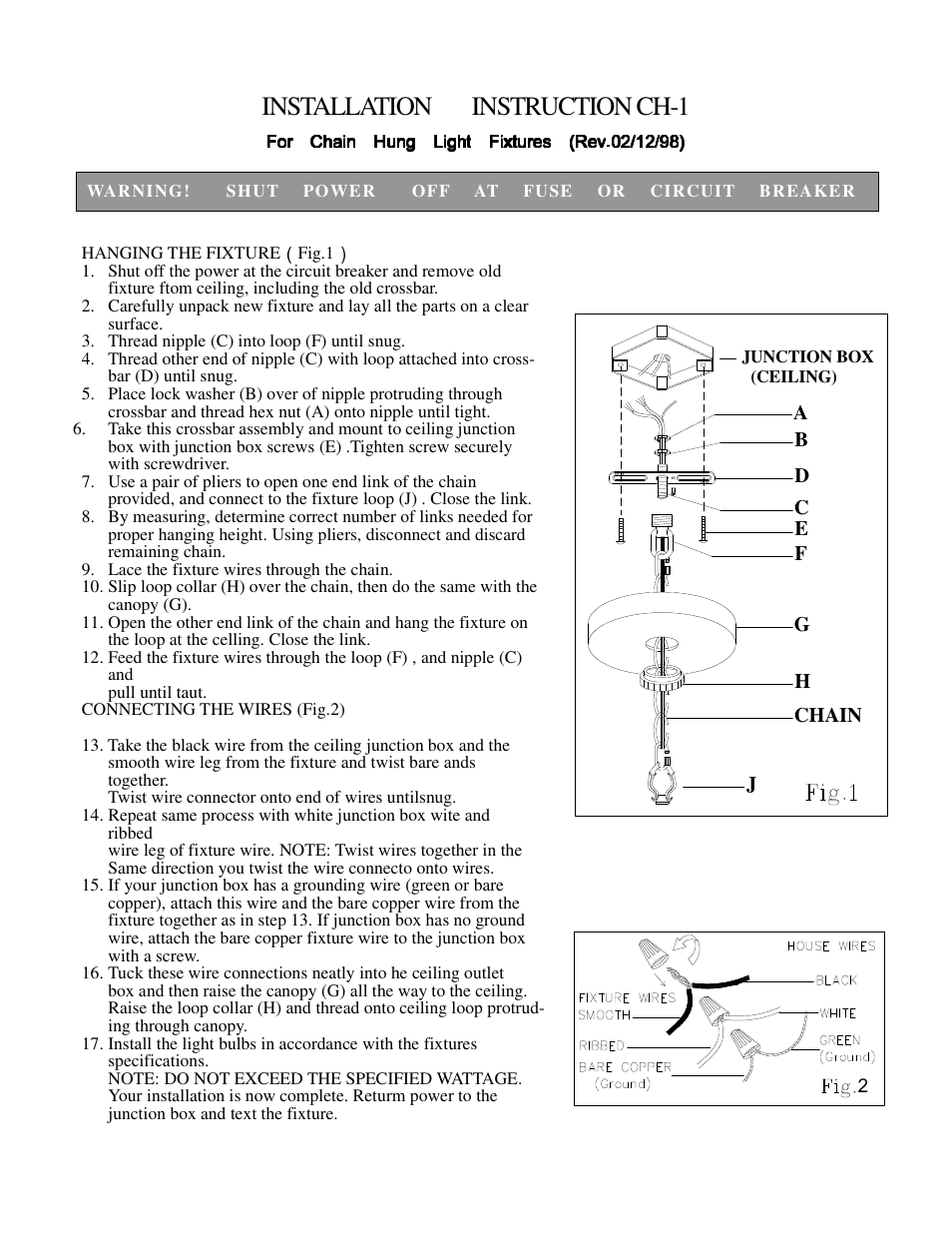 Golden Lighting 3890-D5 GB User Manual | 2 pages