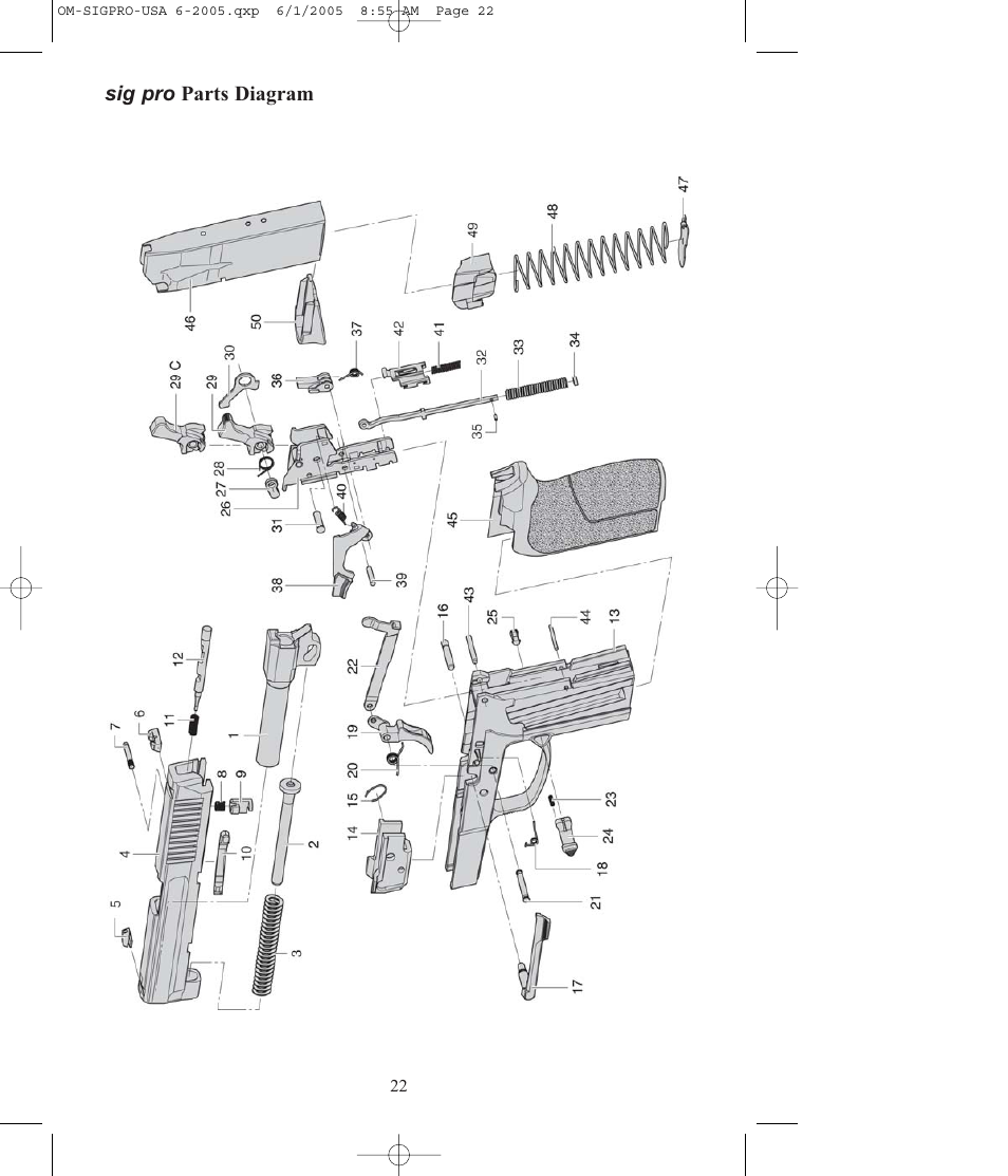 SIG SAUER SP2009 User Manual | Page 22 / 24