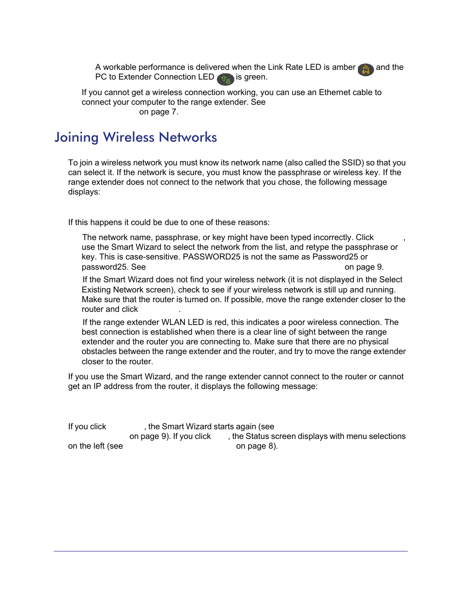 Joining wireless networks | NETGEAR Universal WiFi Range Extender WN2000RPT User Manual | Page 24 / 31
