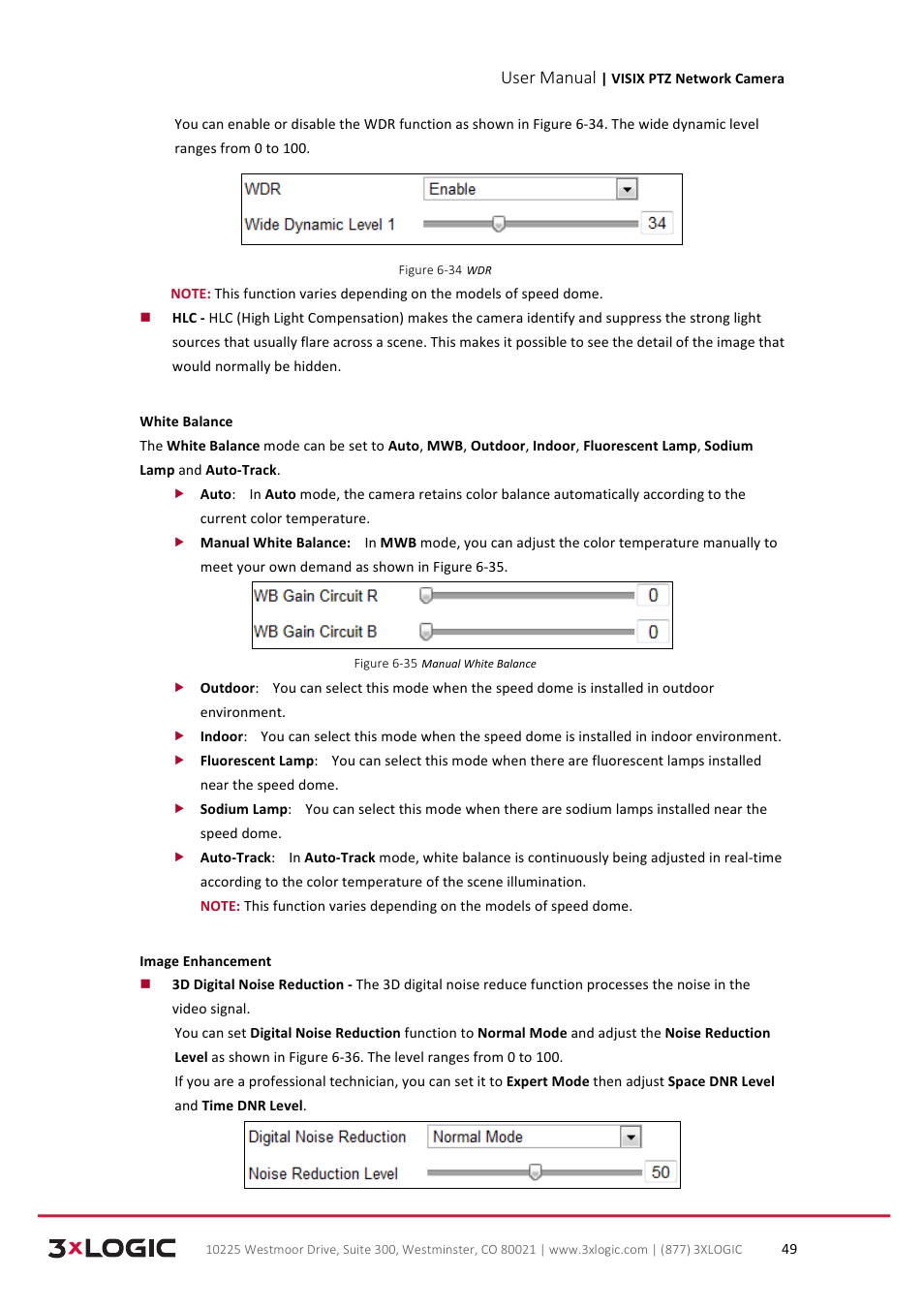 User manual | 3xLOGIC VISIX Camera User Manual | Page 57 / 90