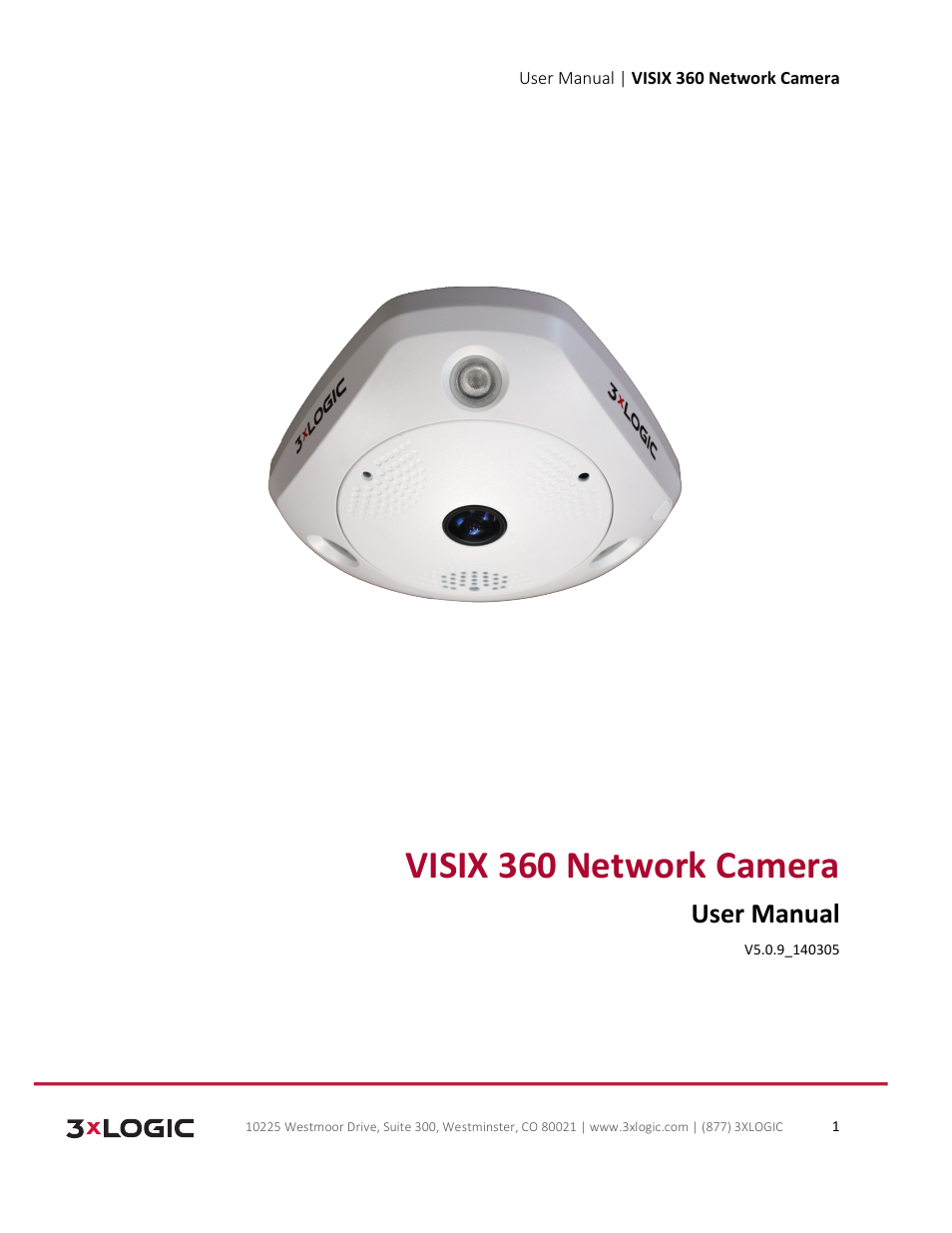3xLOGIC VISIX Camera User Manual | 75 pages