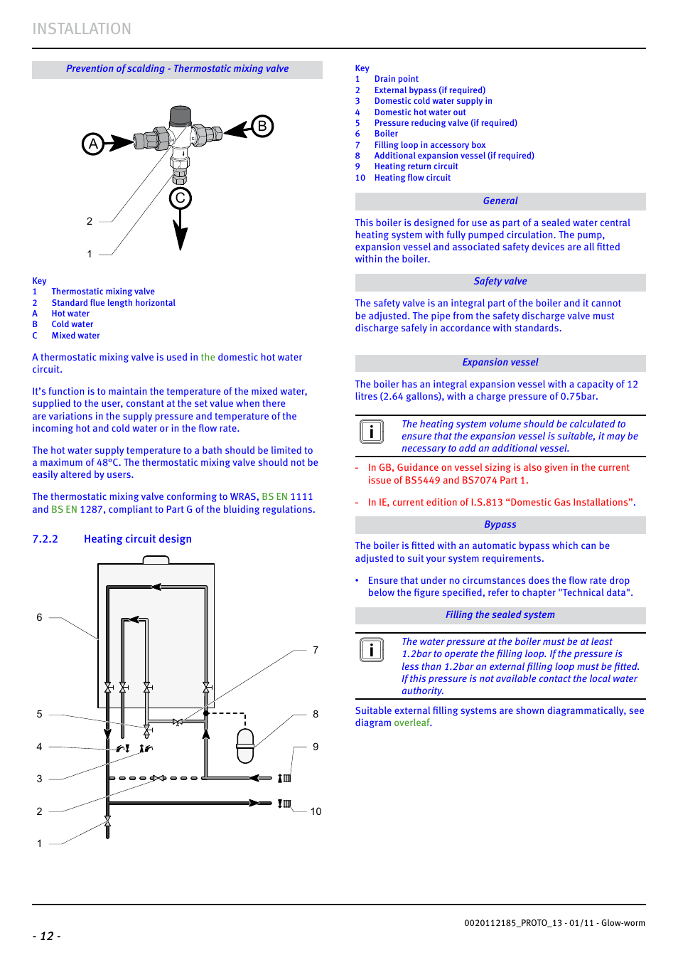 Installation, Ab c | Glow-worm Ultracom2 35 Store User Manual | Page 14 / 68