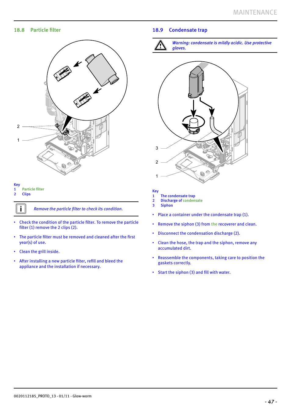 Maintenance | Glow-worm Ultracom2 35 Store User Manual | Page 49 / 68