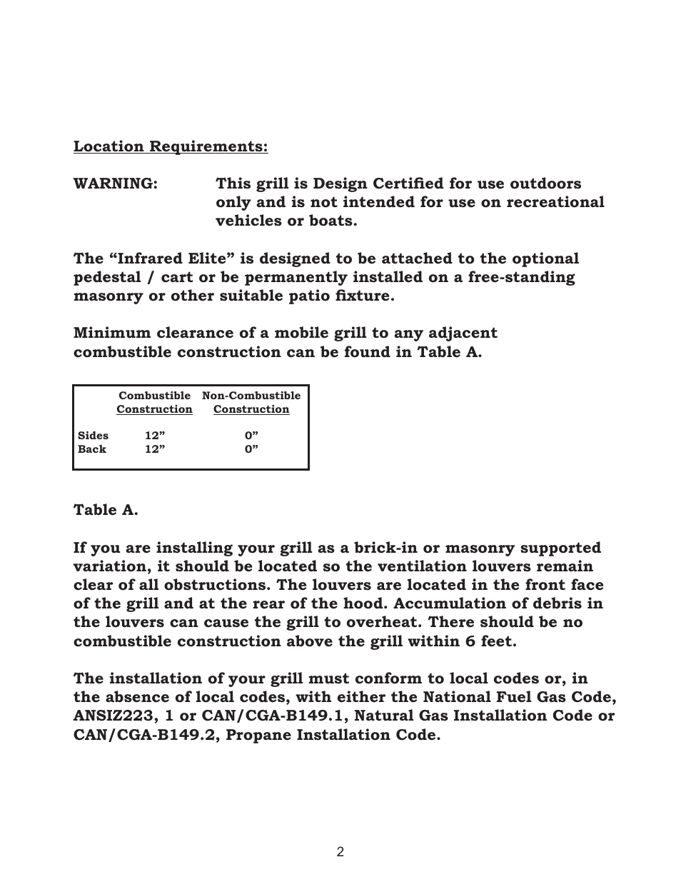 Golden Blount Infrared Elite User Manual | Page 2 / 19