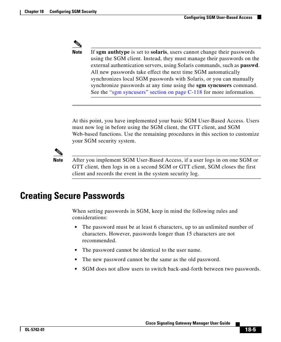 Creating secure passwords, Creating secure passwords” section on | Cisco OL-5742-01 User Manual | Page 5 / 42