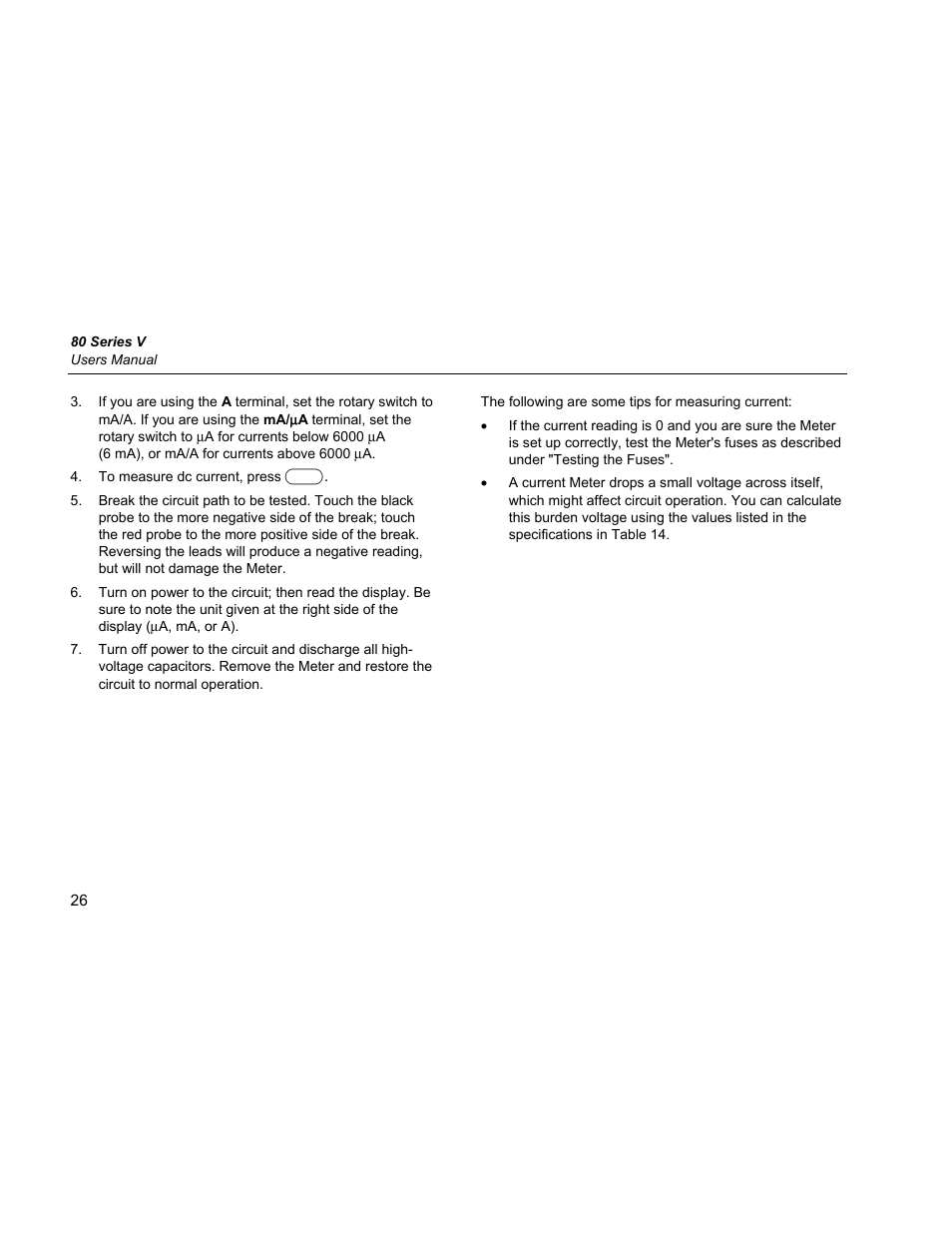 Fluke 87 V User Manual | Page 34 / 60