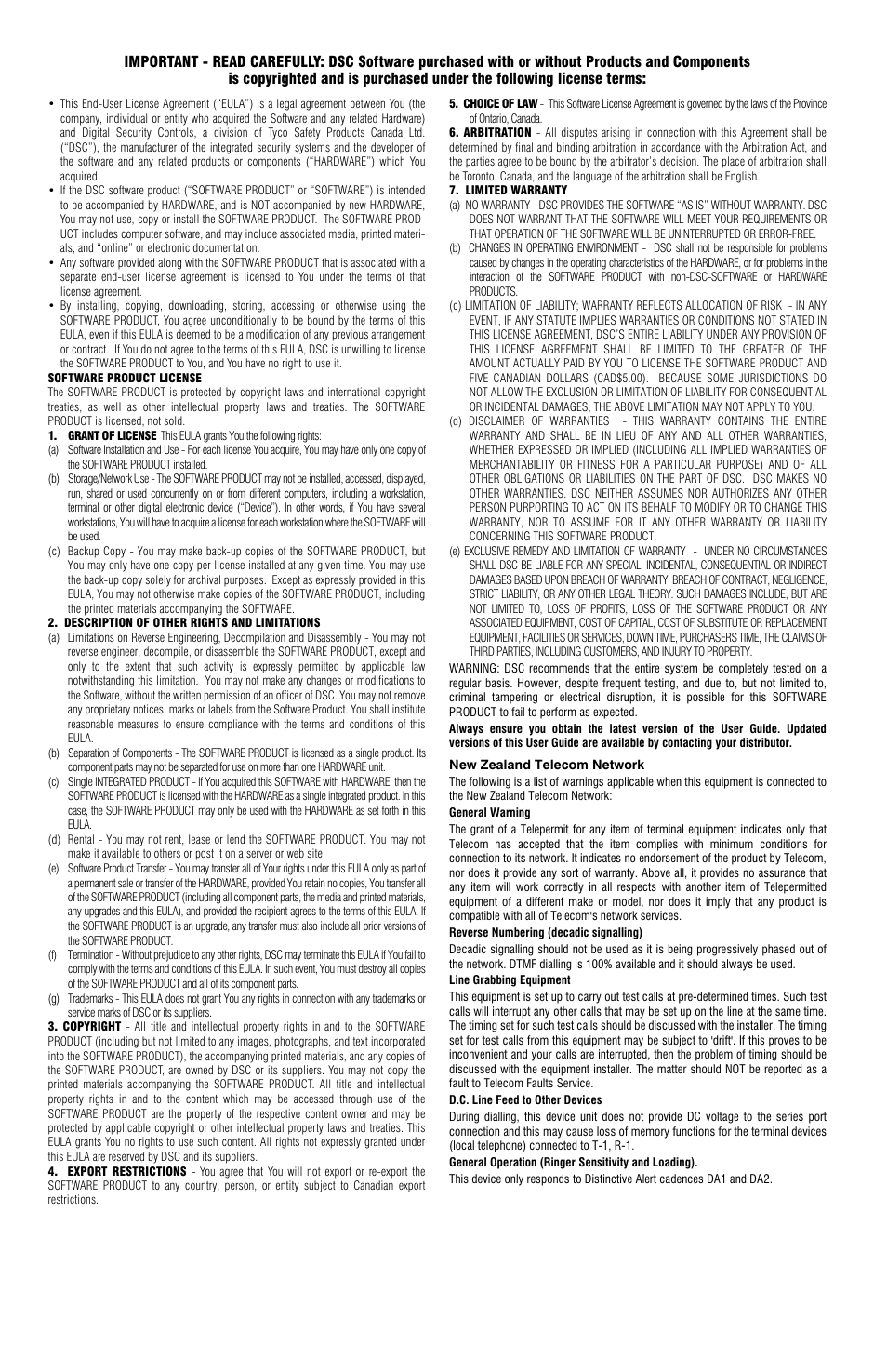DSC POWERSERIES PC1616 User Manual | Page 4 / 24