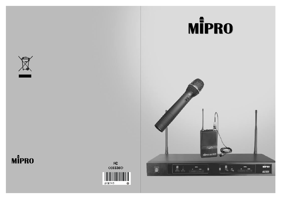 MIPRO act707de(2ce143d) User Manual | 9 pages