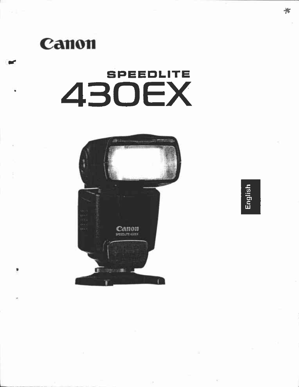 Canon Speedlite 430EX User Manual | 40 pages