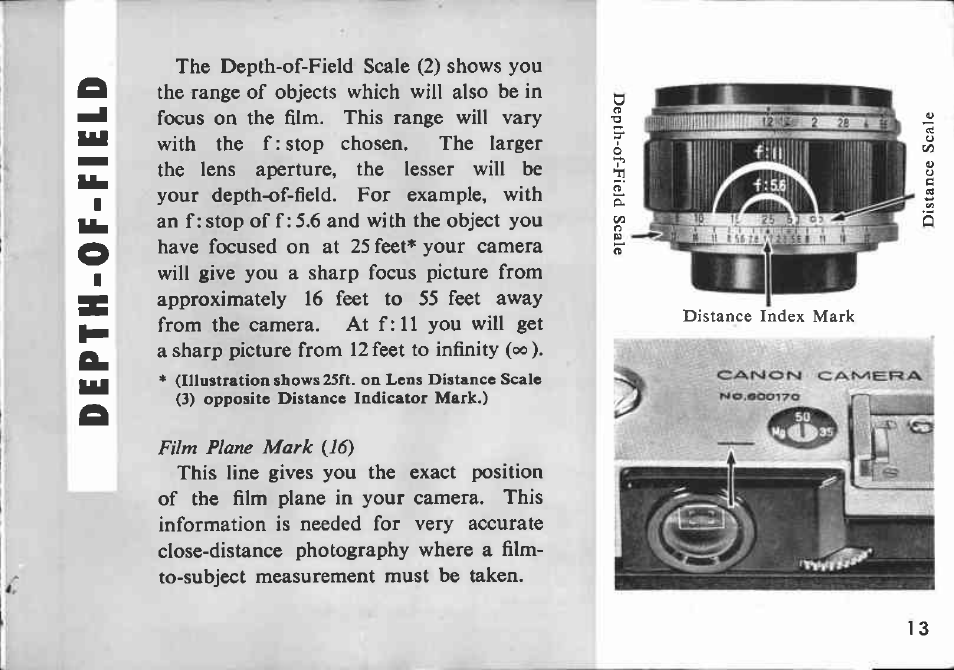 Focusing & composing | Canon VI-T User Manual | Page 13 / 55
