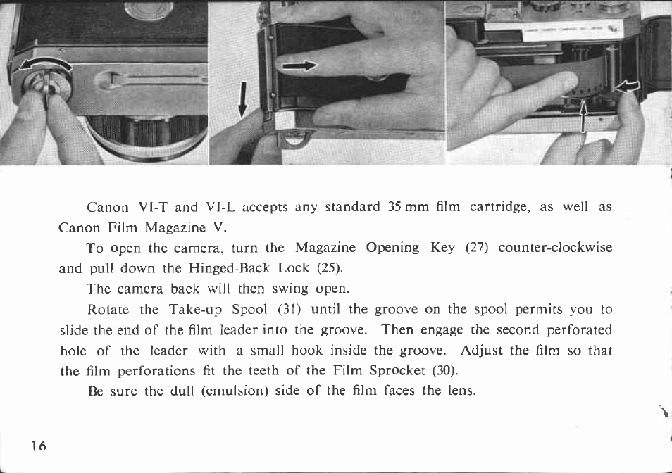 Canon VI-T User Manual | Page 16 / 55