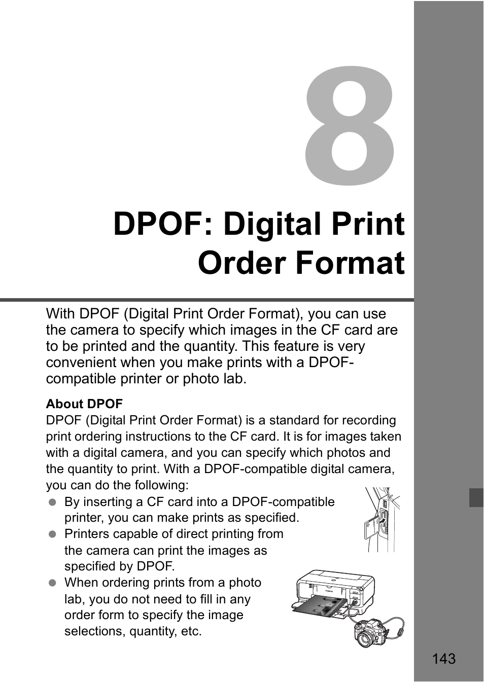 Dpof: digital print order format | Canon EOS 5D User Manual | Page 143 / 184