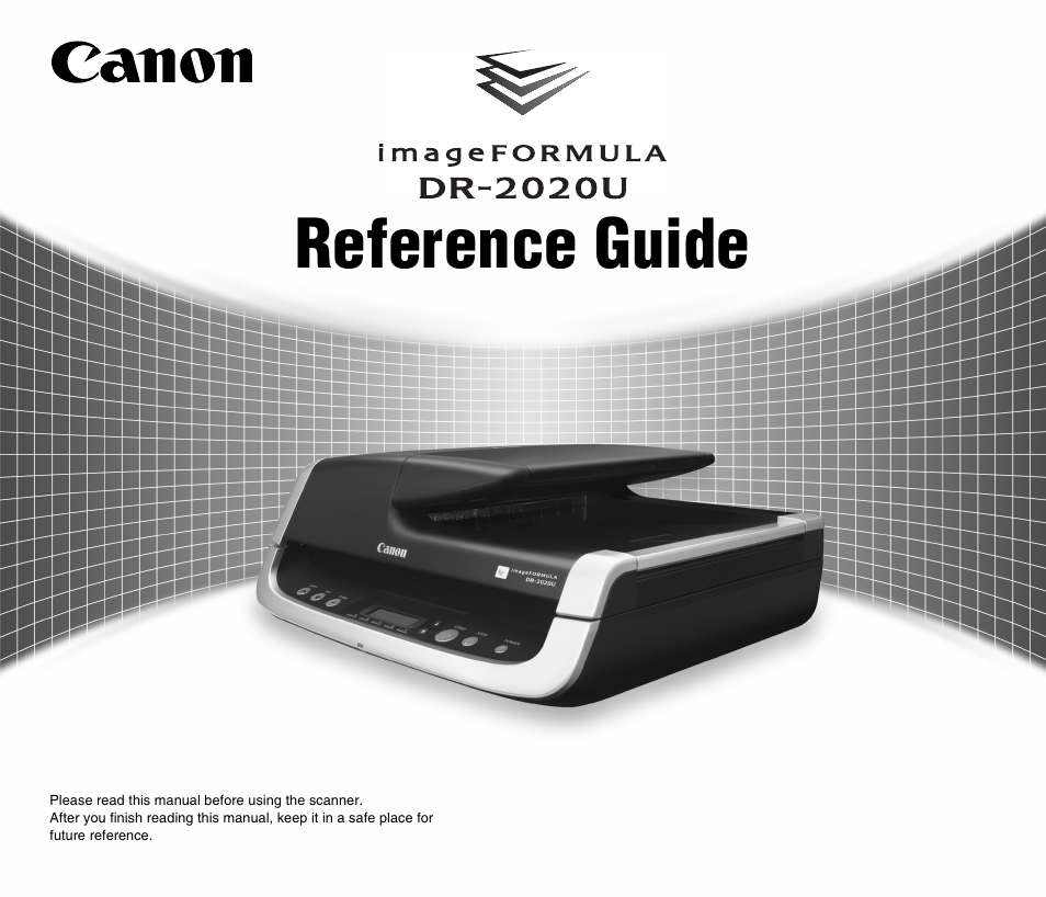 Canon DR-2020U User Manual | 40 pages