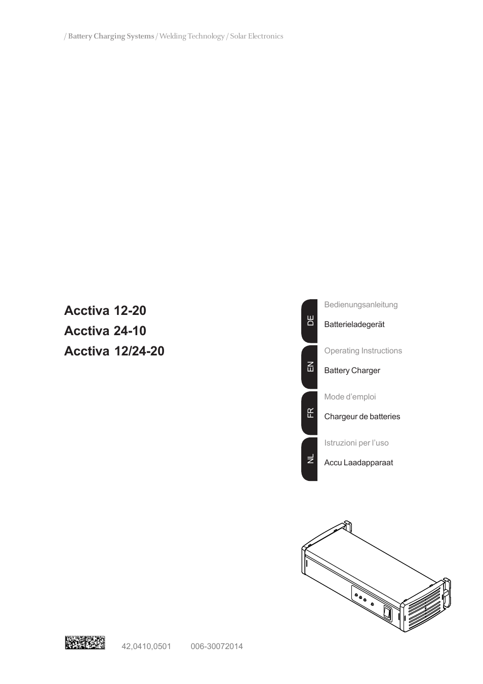 Fronius Acctiva 12-20 User Manual | 76 pages
