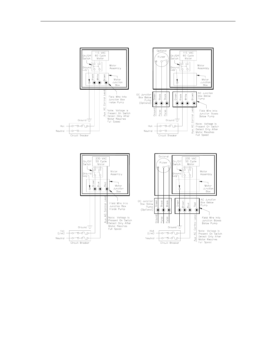 Pump wiring diagrams | Gasboy 70 Series User Manual | Page 22 / 53