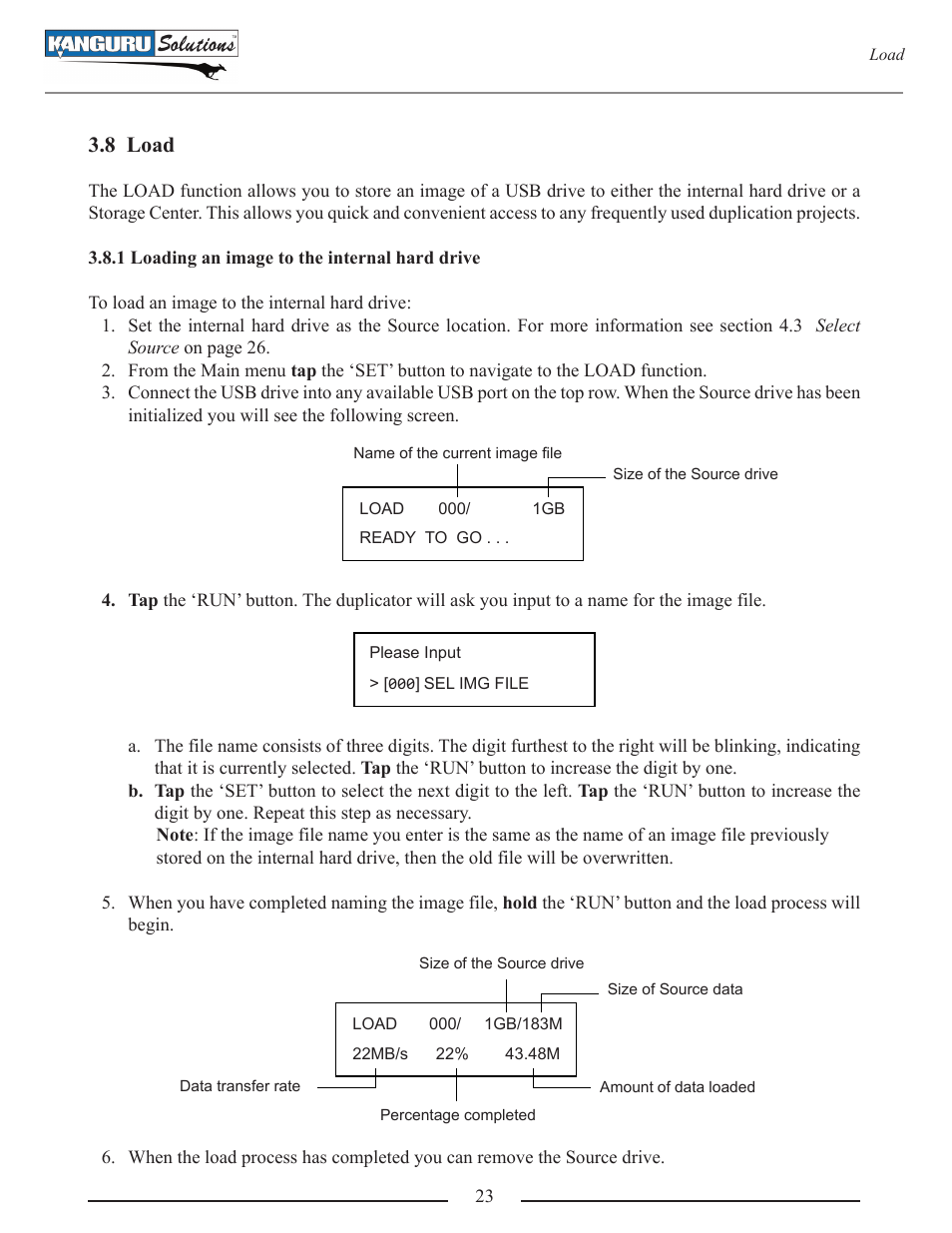 8 load | Kanguru U2D User Manual | Page 25 / 40
