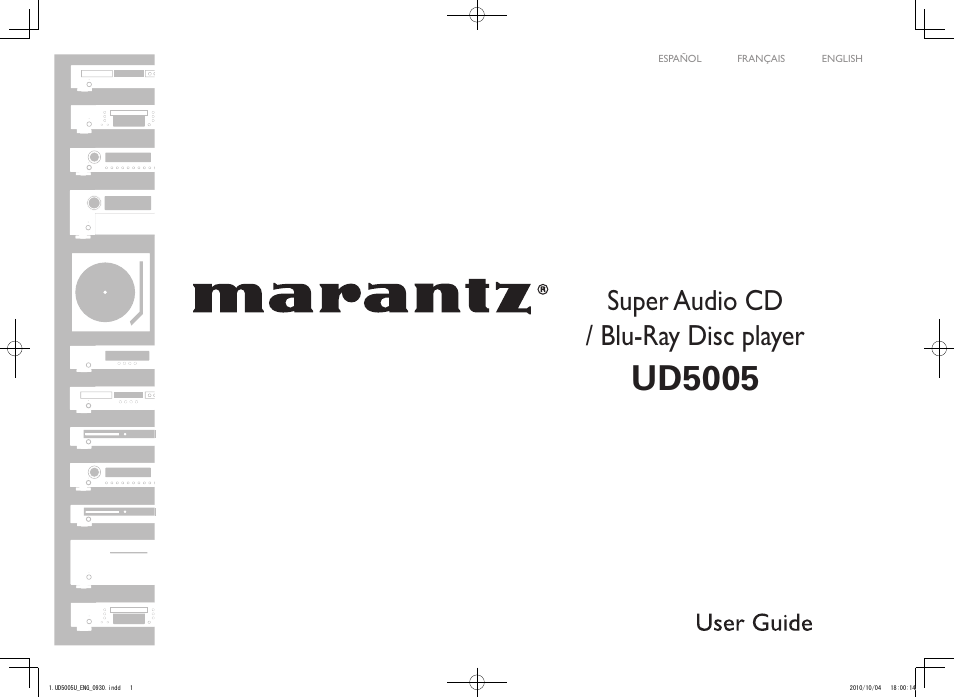 Marantz UD5005 User Manual | 72 pages