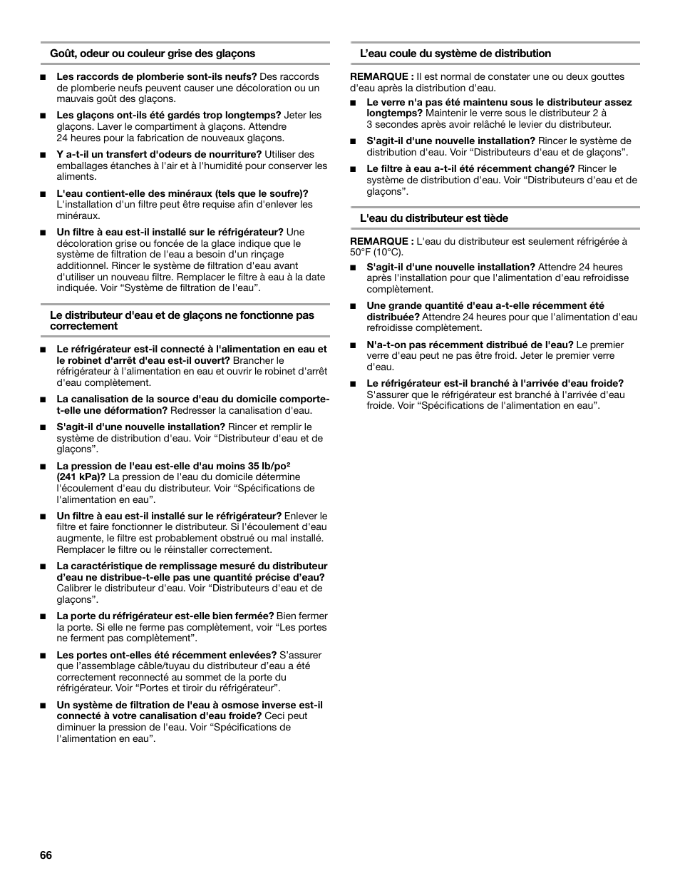 Maytag MFX2570AEM User Manual | Page 66 / 70