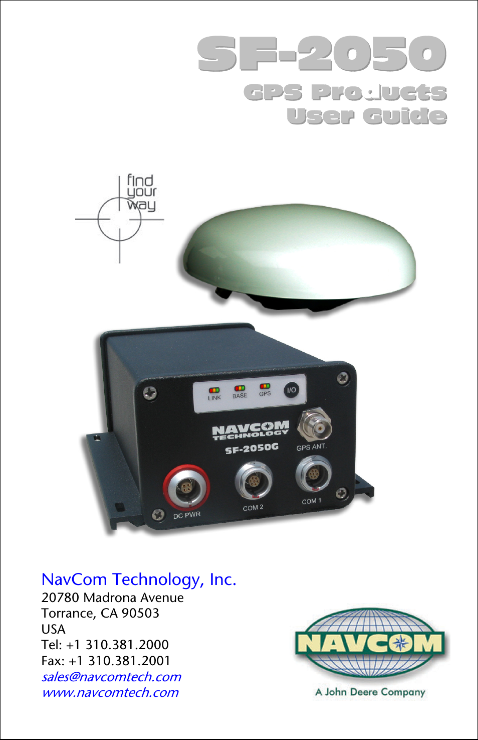 NavCom SF-2050 Rev.D User Manual | 65 pages