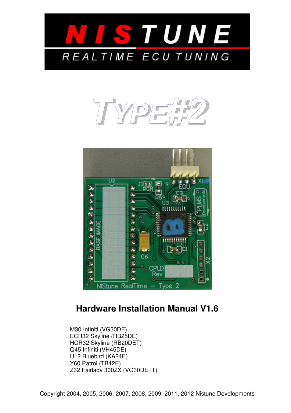 NIStune Type 2 V.1.6 User Manual | 20 pages