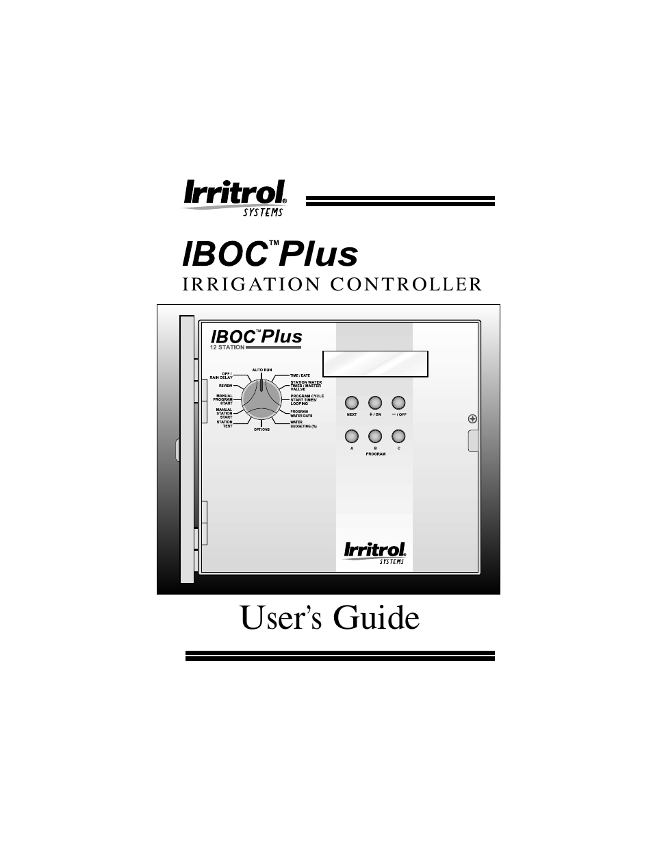 Irritrol IBOC-Plus User Manual | 28 pages