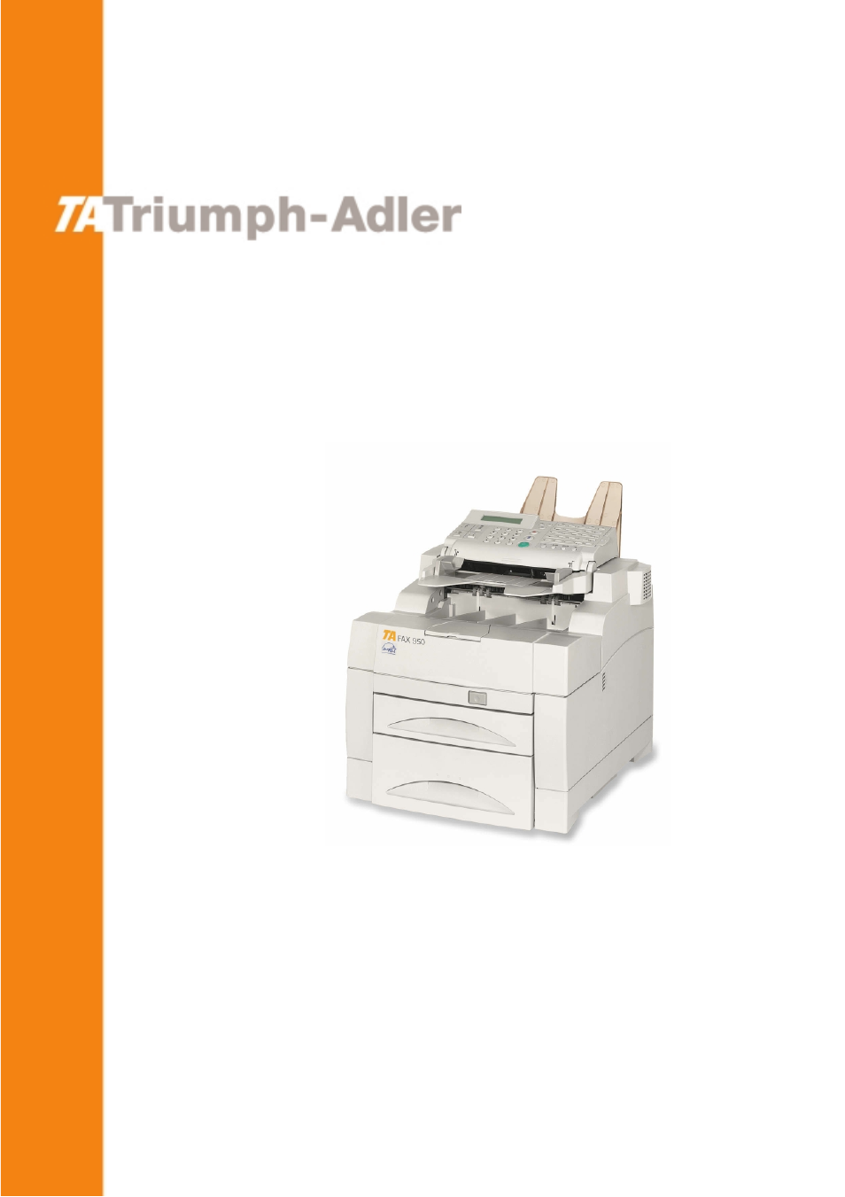 TA Triumph-Adler FAX 950 User Manual | 155 pages