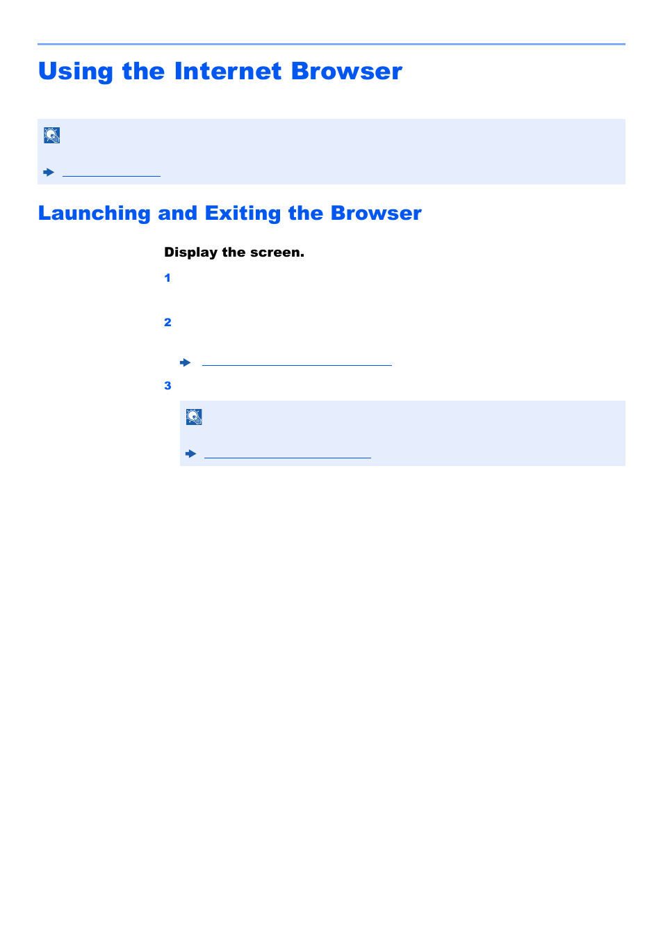 Using the internet browser, Launching and exiting the browser, Using the internet browser -69 | Launching and exiting the browser -69 | Kyocera TASKalfa 2552ci User Manual | Page 277 / 682