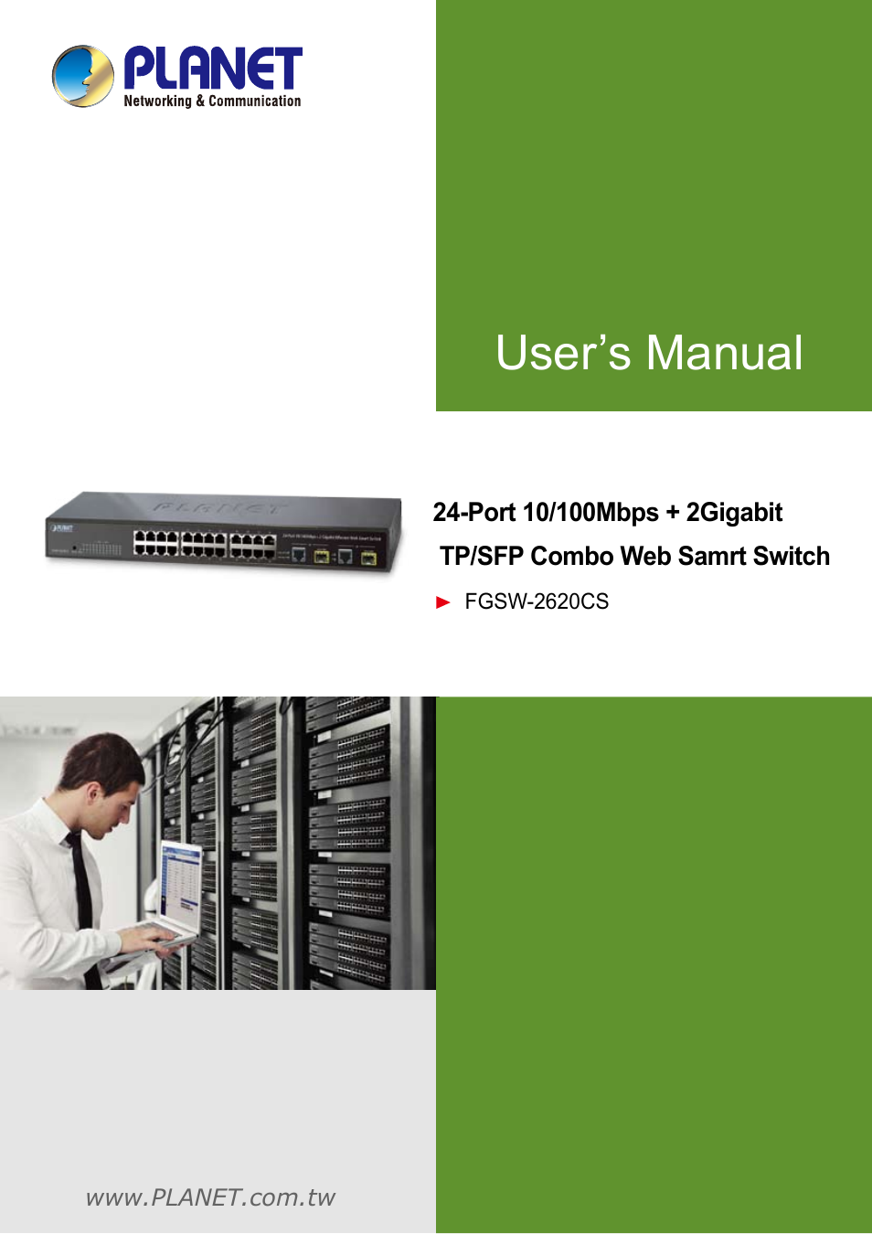 PLANET FGSW-2620CS User Manual | 81 pages