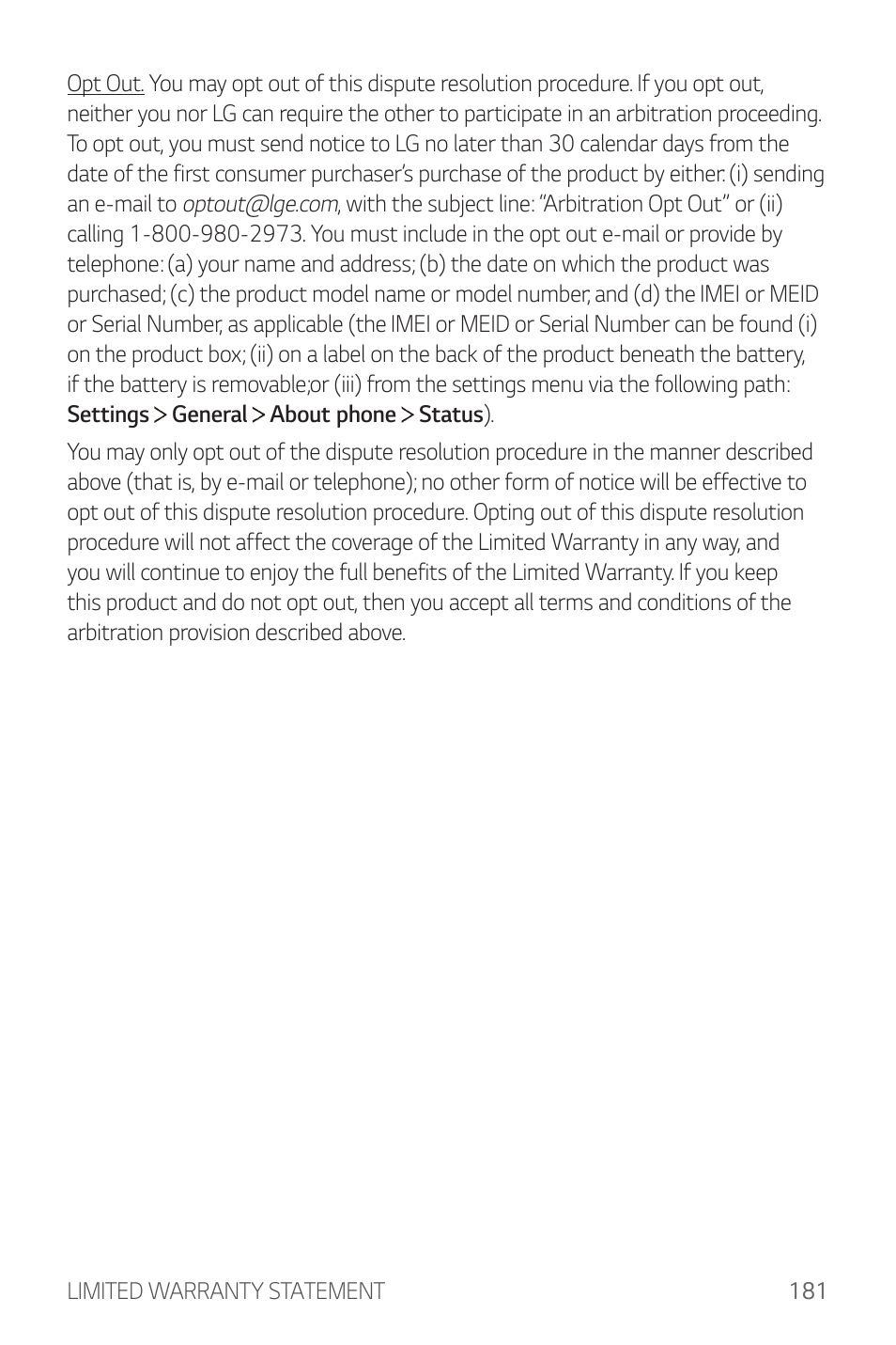 LG G6 H872 User Manual | Page 182 / 183