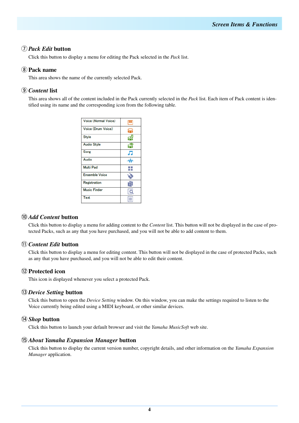 Yamaha Expansion Manager User Manual | Page 4 / 25
