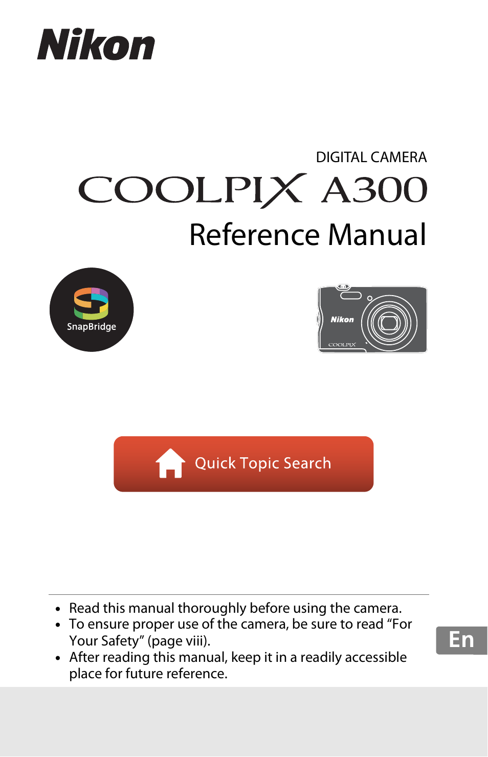 Nikon Coolpix A300 User Manual | 179 pages