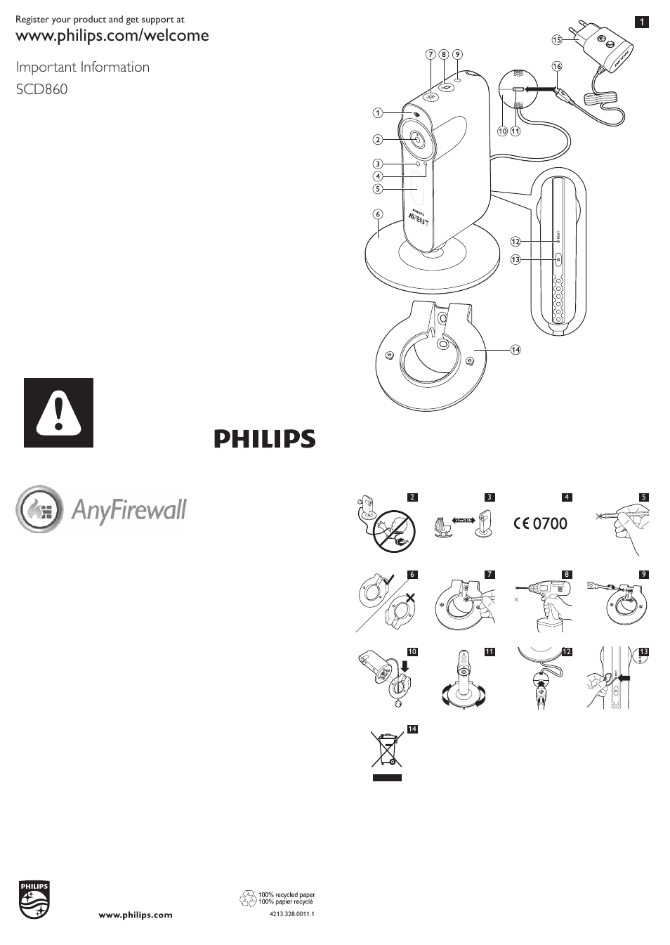 Philips SCD860/05 User Manual | 14 pages